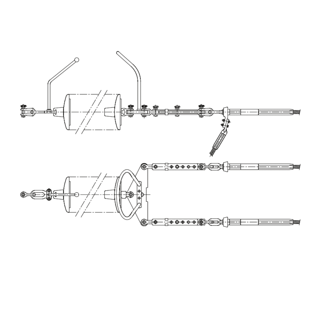 CADENAS DE AMARRE SENCILLA PARA CONDUCTOR DOBLE ARAGCU AT1