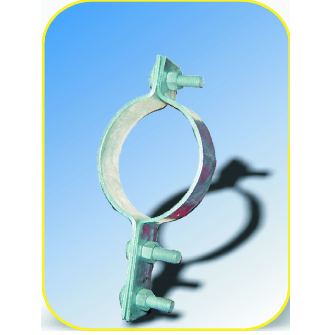 ABRAZADERA PARA SOPORTE DE RETENIDA 1/4''X38X130MM GALV CALIENTE AP6011214 ARAGCU RT