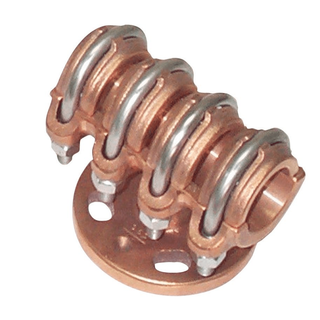 SOPORTE UNION PARA TUBOS CUMONTADO SOBRE AISLADOR Ø:25/55MM PEB-2525127 ARAGCU AS
