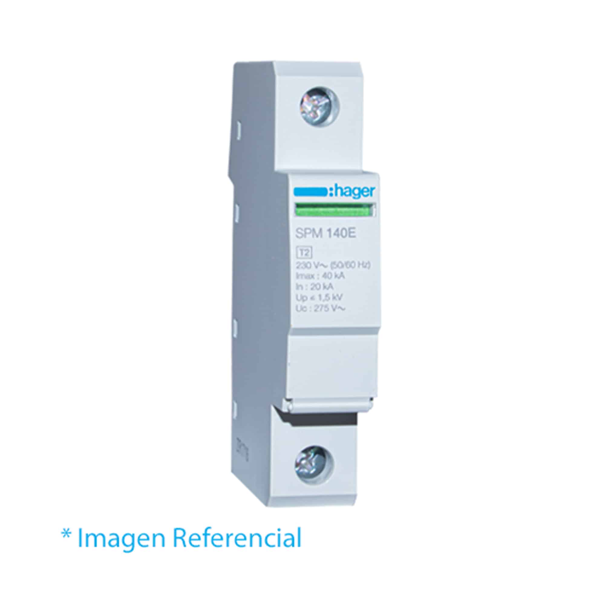 LIMITADOR SOBRETENSIÓN TIPO 2 MONOBLOC 1 POLO 65KA 275V HAGER1