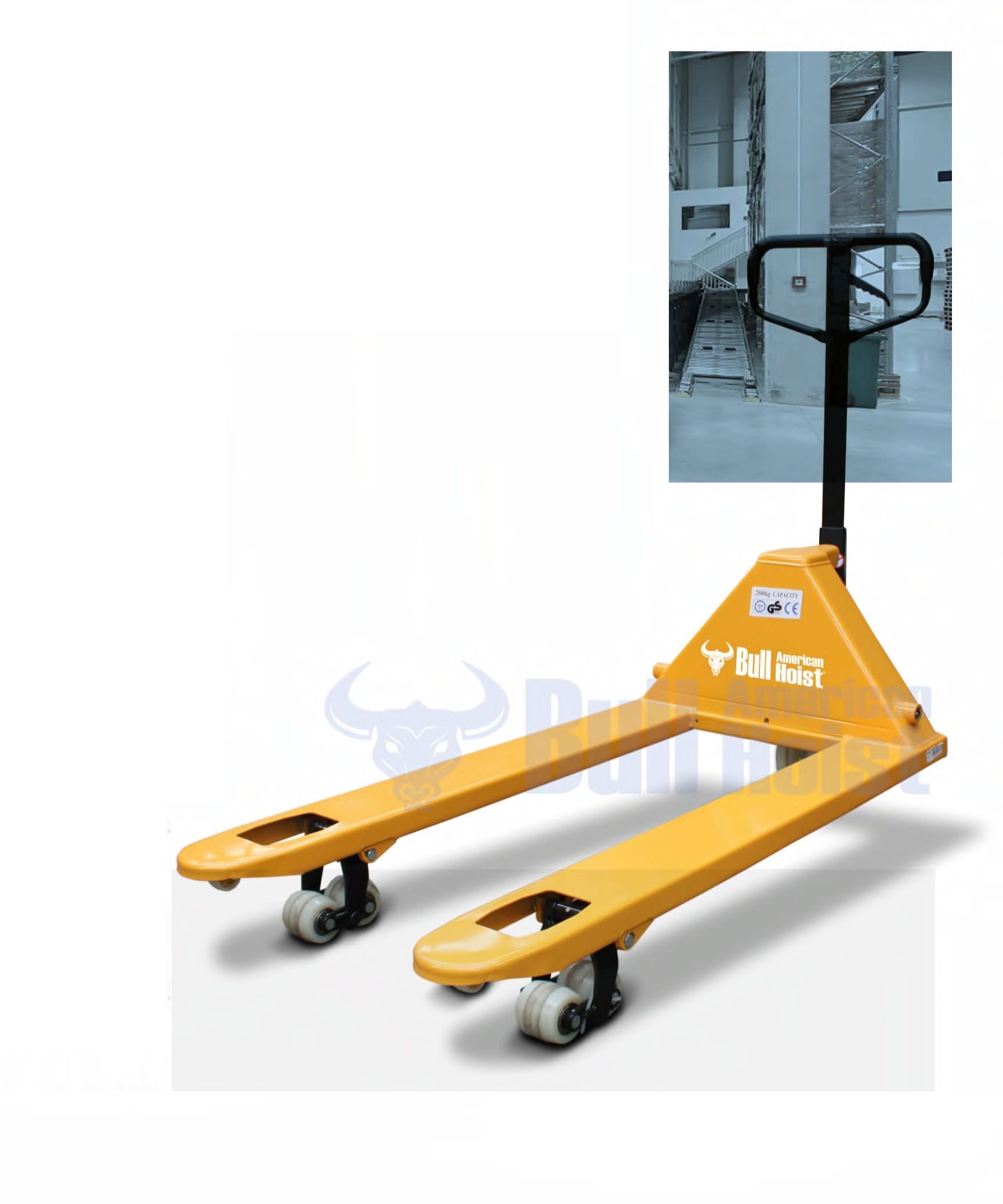 TRANSPALETA STOCKA HIDRAULICA MANUAL 5TN AMERICAN BULL HOIST