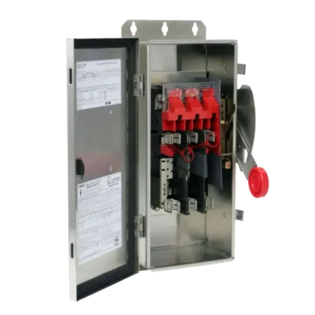 DISCONNECT SWITCH FUSIBLE ACERO 3X200A 277/480-600V IP66 NEMA 12/3R UL (FUSIBLES NO INCLUIDOS) EATON1