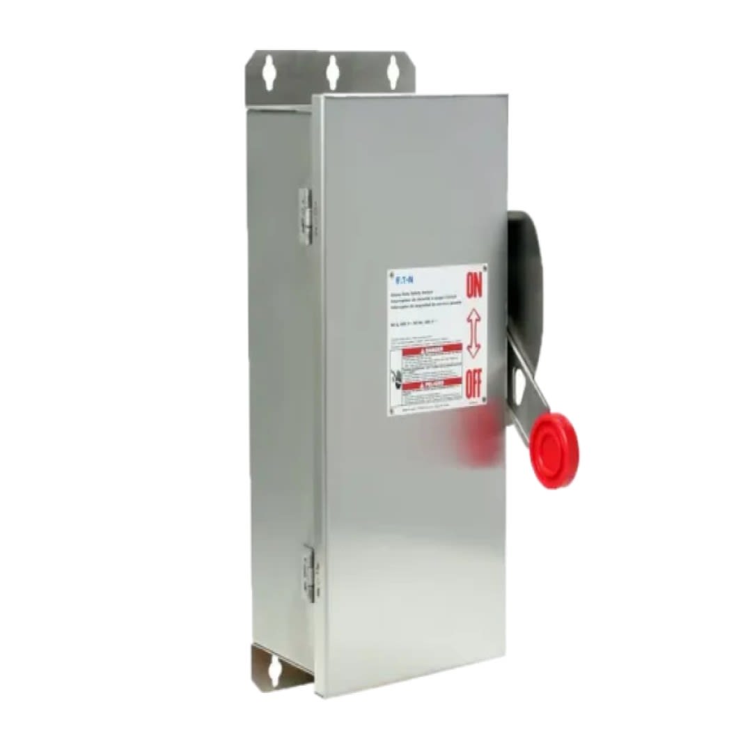 DISCONNECT SWITCH DH S/FUSIBLE ACERO 3X60A+T 277/480-600V IP66 NEMA 12/3R UL EATON2