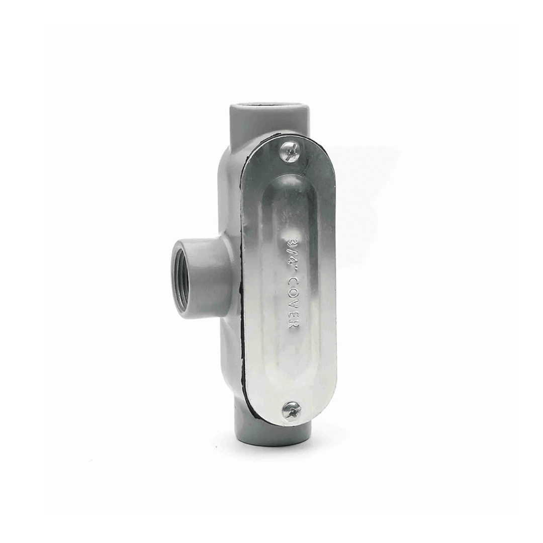 CAJA CONDULET TIPO T 1-1/2'' FORM 35 DE ALUMINIO C/TAPA Y EMPAQUETADURA NAAVI CONDUIT