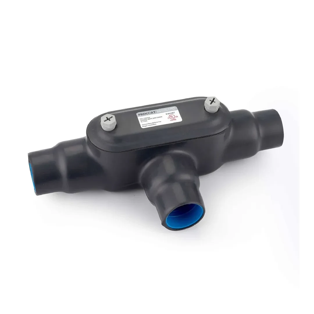 CONDULETA FORM 7 TIPO T 3/4'' CON REVESTIMIENTO DE PVC CON UL PROCOAT