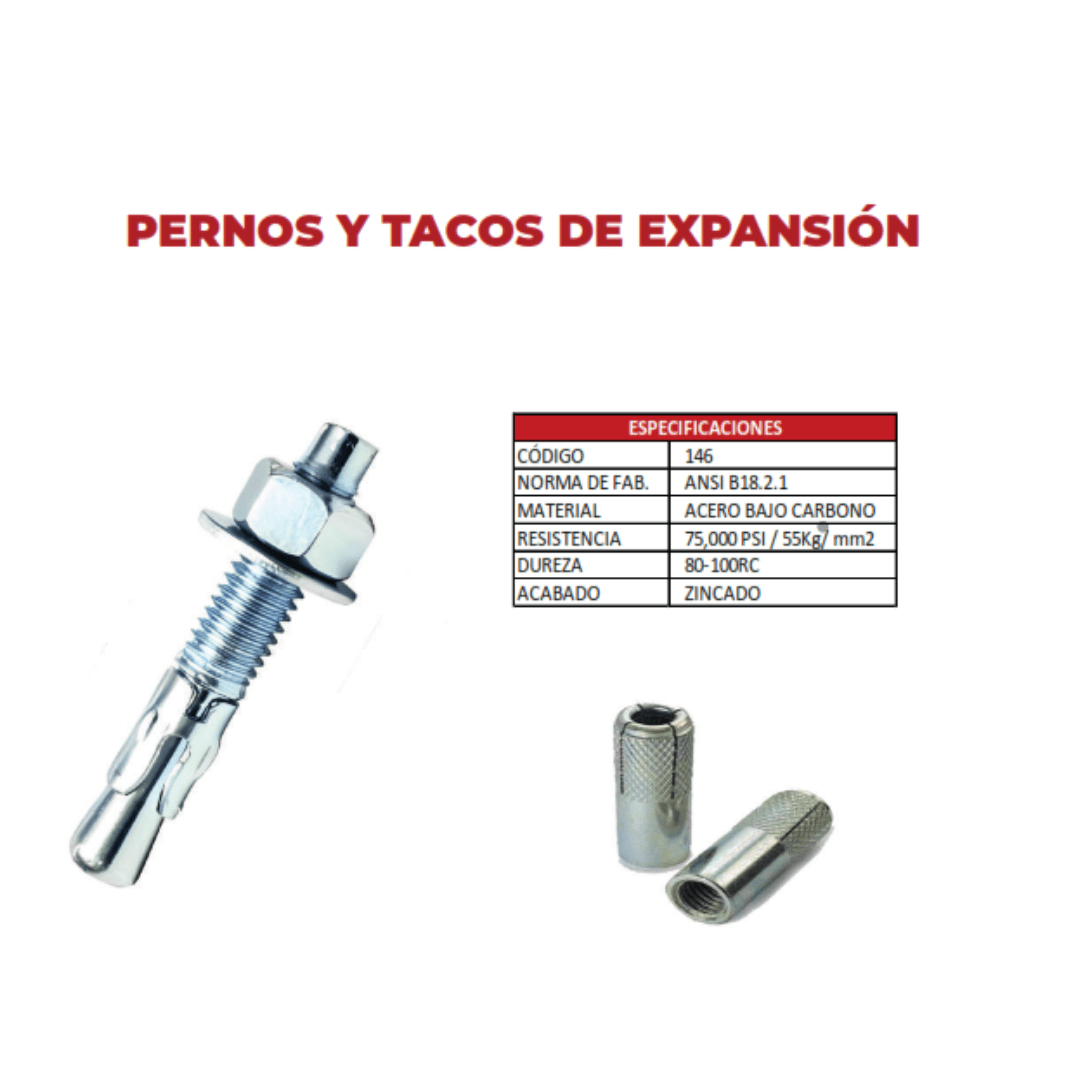 PERNOS DE EXPANSION ZINCADO 5/8'' ARAGCU OUTLET2