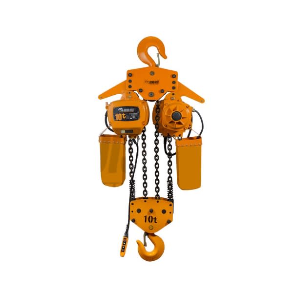 POLIPASTO CADENA CON TROLLEY ELECTRICO DE 10TN 220-440V TRIFASICO SSDHL10-04D RHINO HOIST1