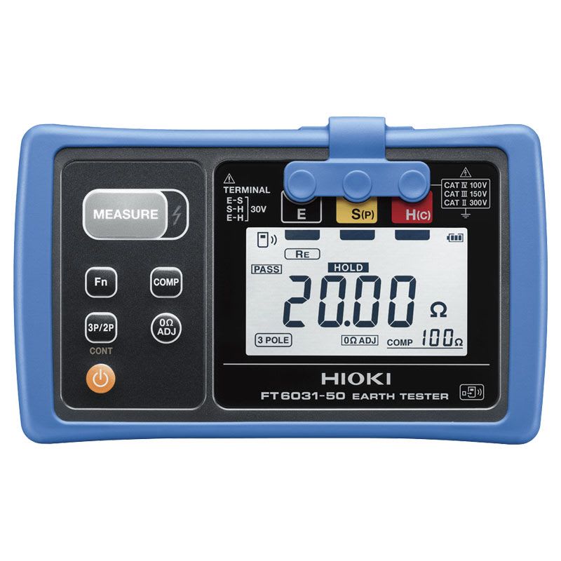 TELUROMETRO DIGITAL 20-2KOHM 30VAC EARTH IP67 CON BLUETOOTH FT6031-90 HIOKI2
