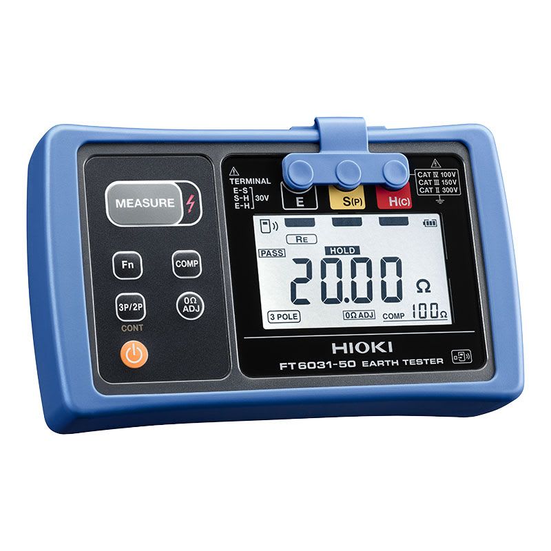 TELUROMETRO DIGITAL 20-2KOHM 30VAC EARTH IP67 CON BLUETOOTH FT6031-90 HIOKI