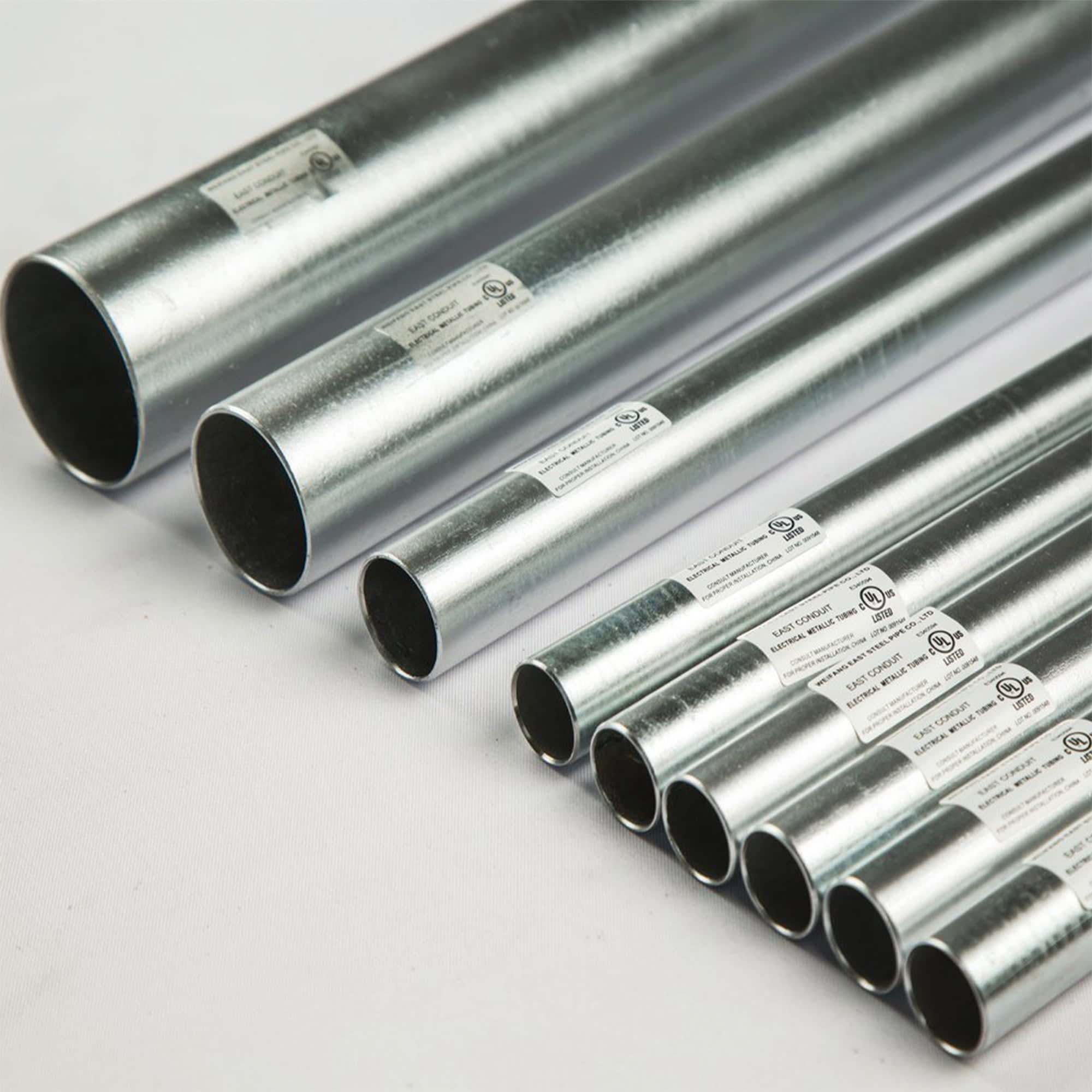 TUBO CONDUIT EMT 1'' DE 3MTS GALVANIZADO EN CALIENTE CON UL E340594 MODELO: WFG WEIFANG