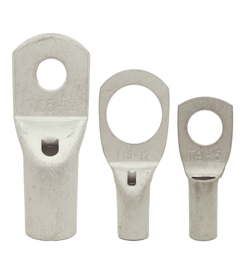 TERMINAL DE COBRE ESTAÑADO CAÑON CORTO H: 1/4'' (CABLE 12 AWG) B-T4-6 STARKER