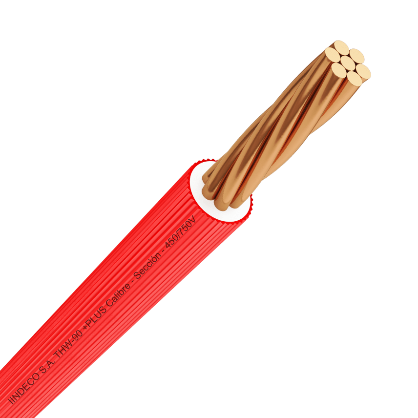 CABLES THW-90 +PLUS 450/750V 14AWG AZUL P00040570-1 INDECO