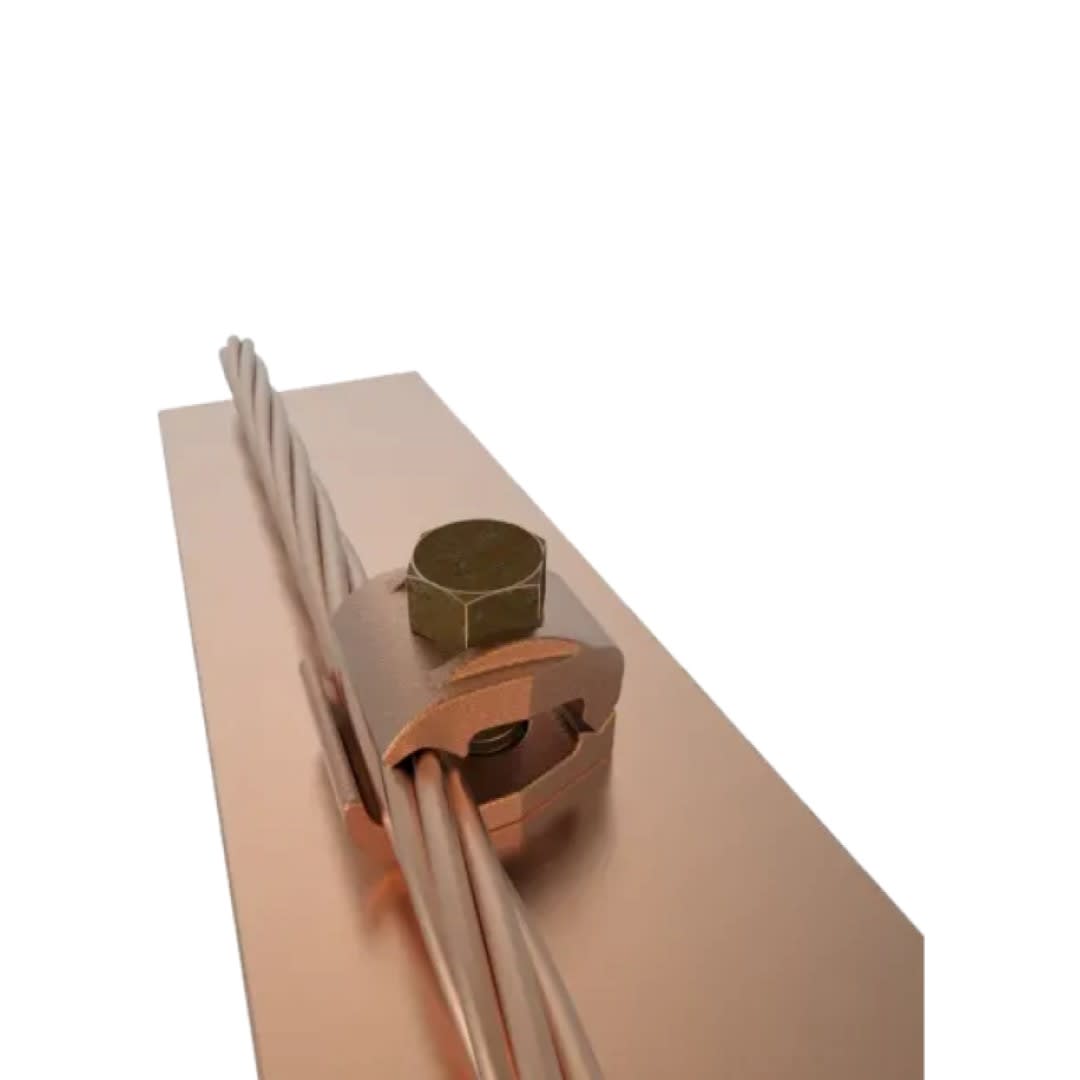 CONECTOR MECANICO CU TIPO GB P/CABLE 4AWG-2/0AWG A BARRA 1/4'' PERNO DE 3/8'' UL BURNDY3