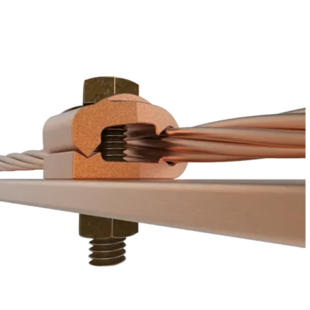 CONECTOR MECANICO CU TIPO GB P/CABLE 4AWG-2/0AWG A BARRA 1/4'' PERNO DE 3/8'' UL BURNDY4