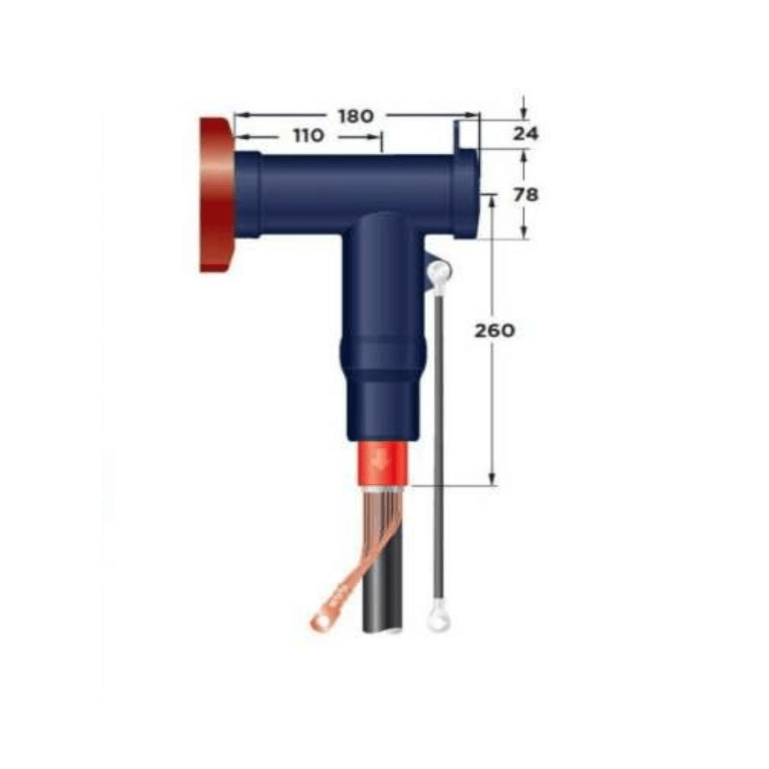 CONECTOR CODO TIPO T AL/CU 12/24KV 240-400MM RSTI-5856 RAYCHEM2