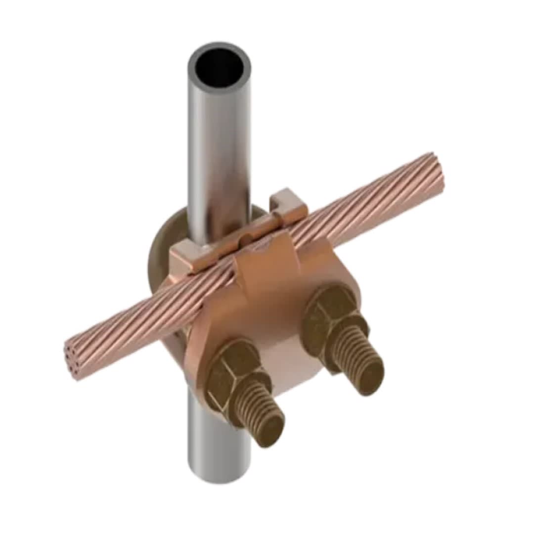 CONECTOR TIERRA CU P/CABLE 4AWG-2/0AWG A TUBO 1/2''-3/4'' Ø7/8''-1'' UL BURNDY2