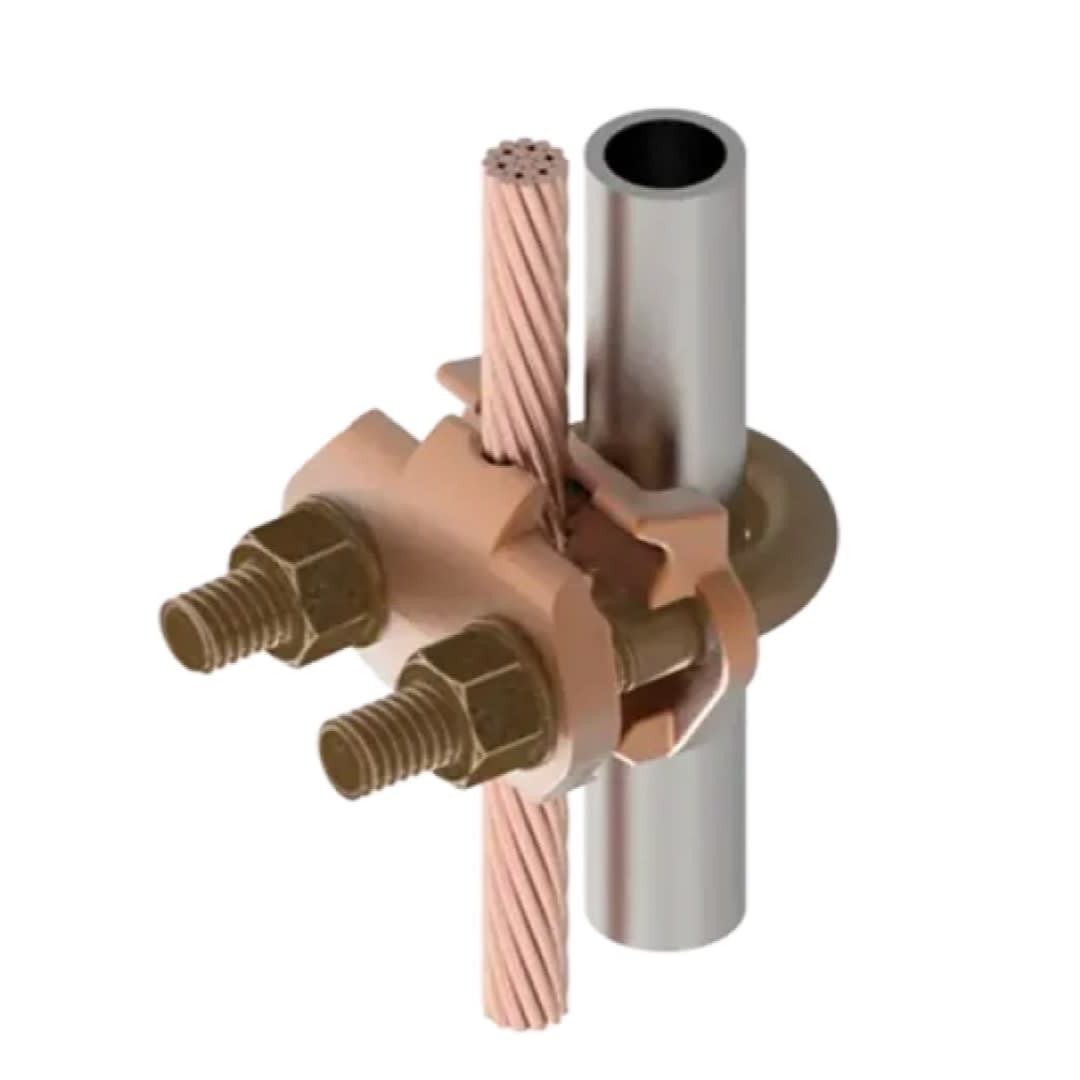 CONECTOR TIERRA CU P/CABLE 4AWG-2/0AWG A TUBO 1/2''-3/4'' Ø7/8''-1'' UL BURNDY3