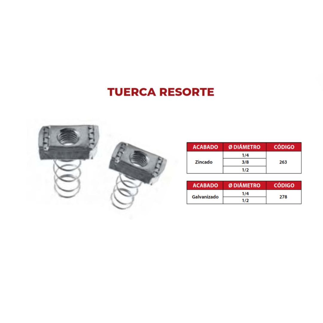 TUERCA RESORTE 3/8'' ZINCADO ARAGCU OUTLET2