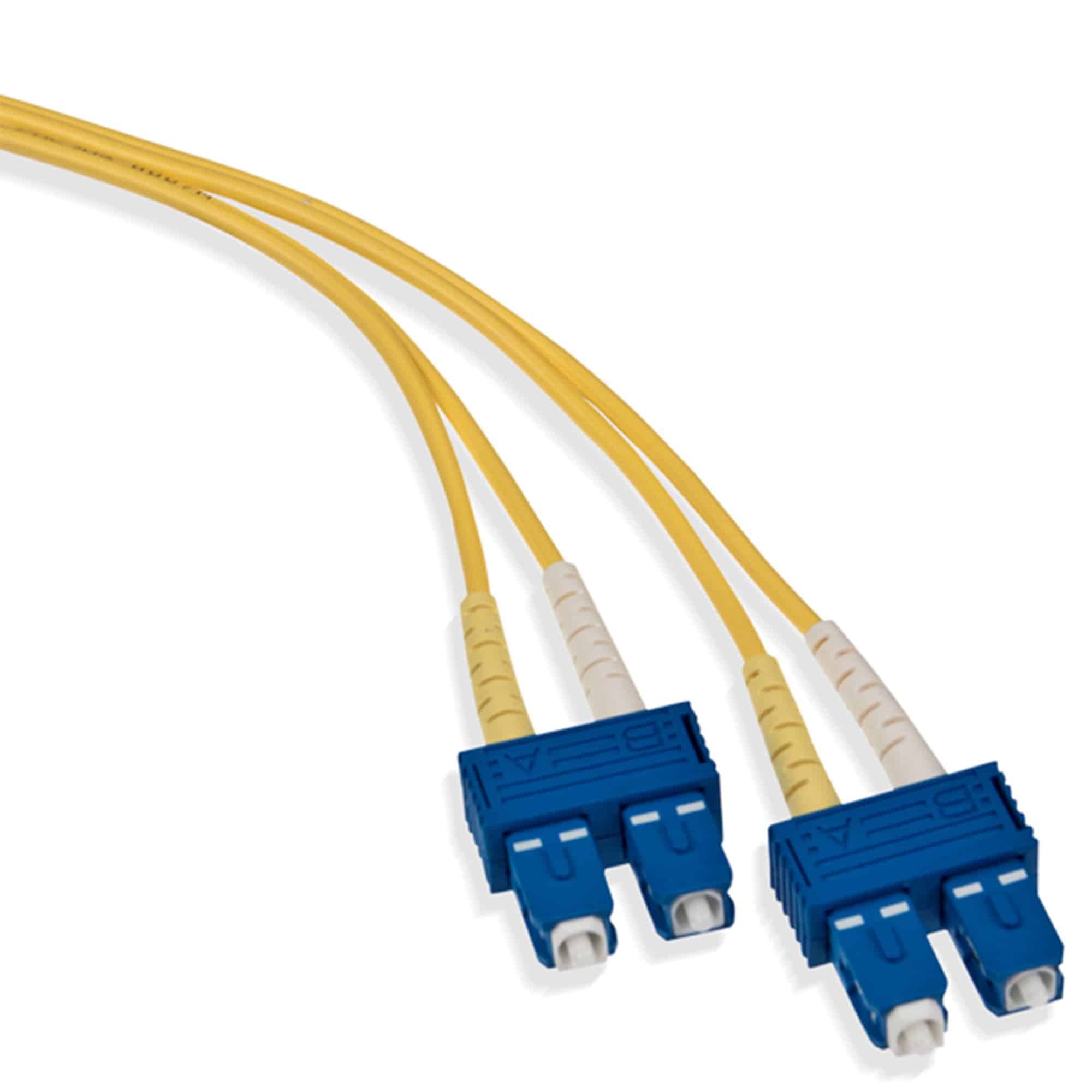 PATCH CORD FIBRA OPTICA DUPLEX MONOMODO OS2 9/125UM SC-SC  3 METROS LEVITONDATA1