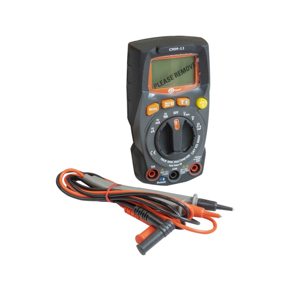 MULTIMETRO DIGITAL 600VAC/DC10AAC/DC 40MOHMS IP65 BLUETOOTH WMGBCMM11 SONEL1