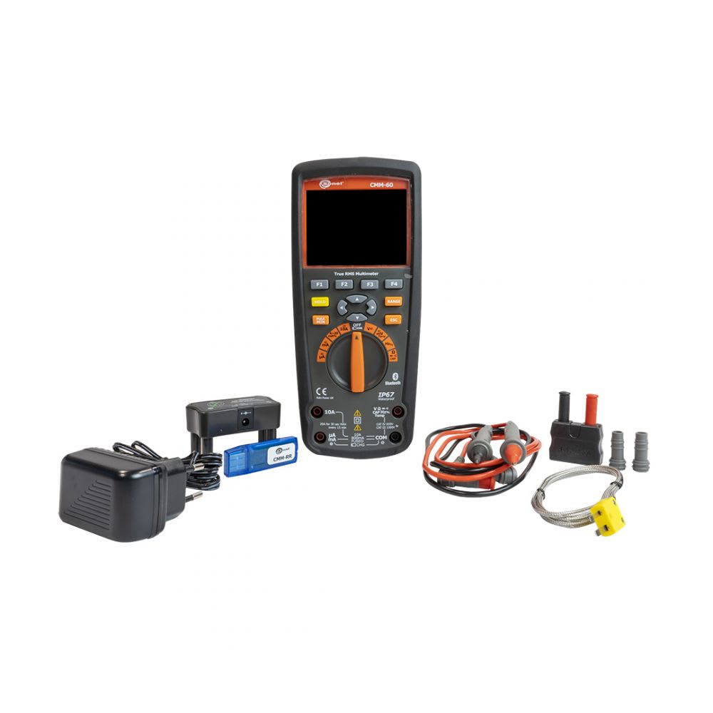 MULTIMETRO REGISTRADOR 1000VAC/DC 10AAC/DC 40MOHMS IP67 WMGBCMM60 SONEL1