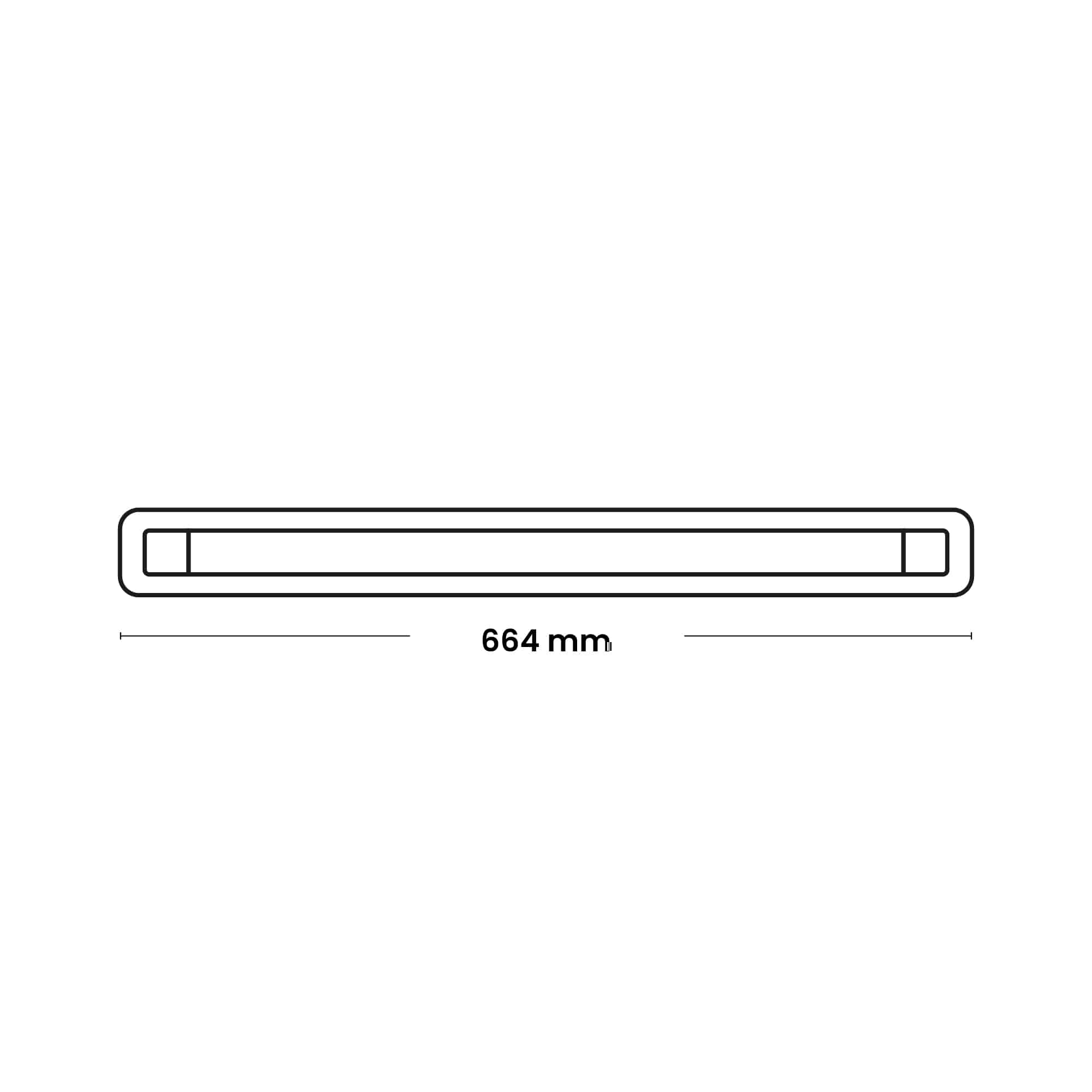 EQ HERM IND 1X18W T8 600MM  IP65 IK08 220-240VAC (SIN BALASTRO SIN LAMPARA) WP-E1X18W NAVIA LED