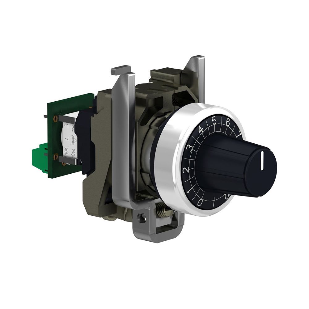 POTENCIOMETRO COMPLETO DE METAL 10KOHM 22MM IP66 XB4BD912R10K SCHNEIDER ELECTRIC1