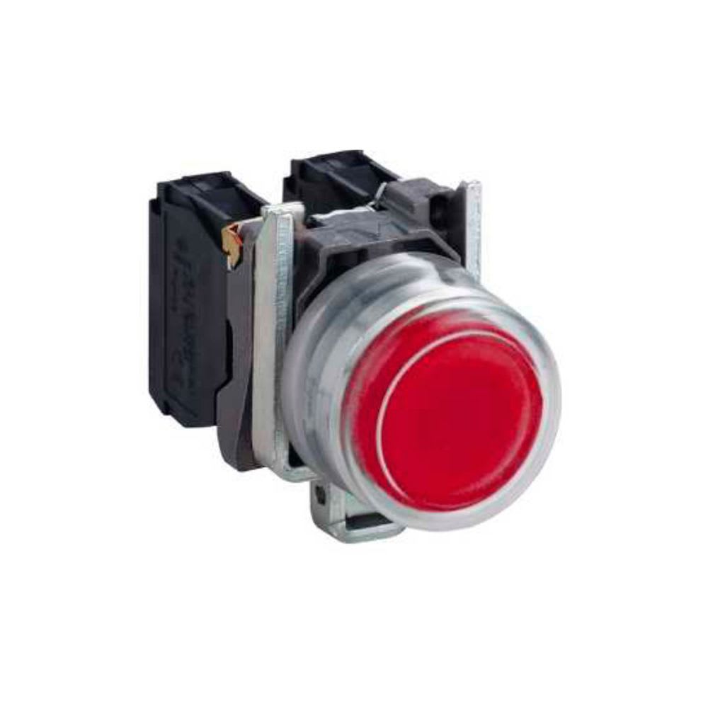 PULSADOR NO LUMINOSO C/CAPUCHON ROJO 22MM 1NC IP66 XB4BP42 SCHNEIDER ELECTRIC