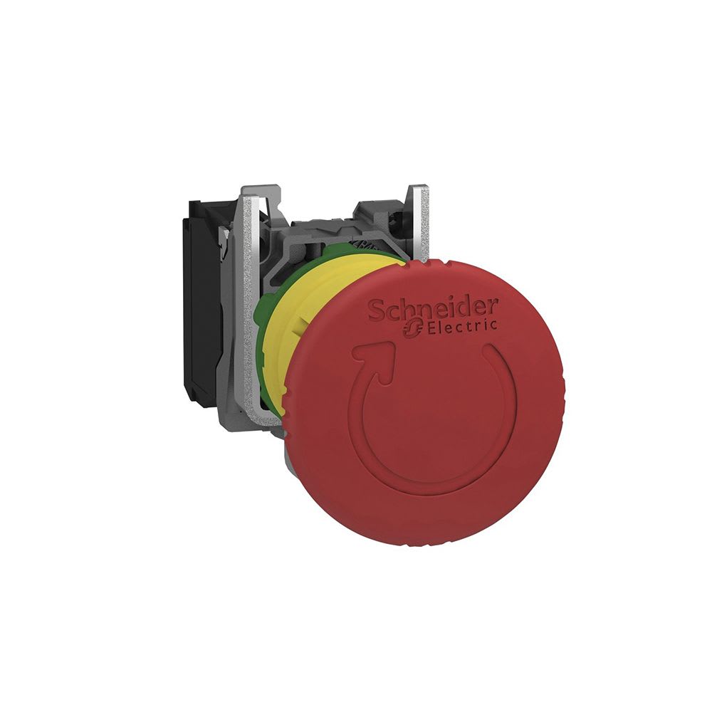 PULSADOR DE EMERGENCIA DESENCLAVAMIENTO POR GIRO 22MM-40MM 1NC XB4BS8442 SCHNEIDER ELECTRIC