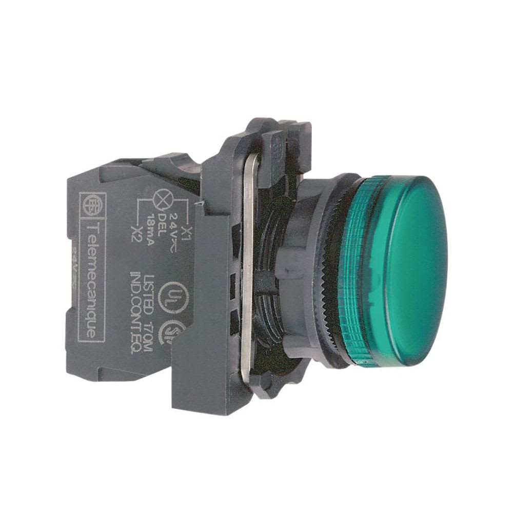 PILOTO VERDE 24VAC/DC 22MM PLASTICO XB5AVB3 SCHNEIDER ELECTRIC1