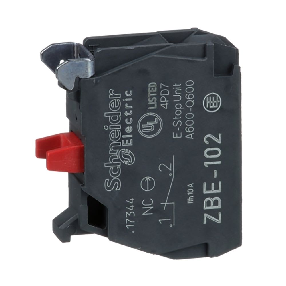 BLOCK DE CONTACTO 1NC PARA PULSADOR O SELECTOR XB4B ZBE102 SCHNEIDER ELECTRIC
