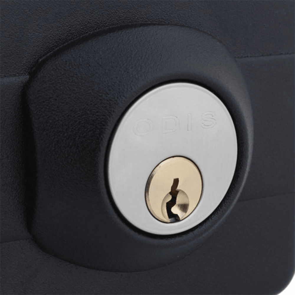 Cerradura Exterior Sobreponer Odis 393 Con Caja Metálica Para Reja, Puerta Metálica O Corredera4