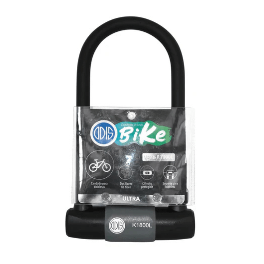 Candado Bicicleta U Lock Odis Bike K1800l 18x233mm Llave Disco2