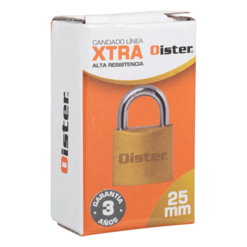 Candado XTRA F25 25mm Oister5