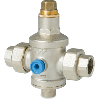 Reductor de Presión Con Uniones Americanas FF, Asiento de Ac. Inox. Standard9