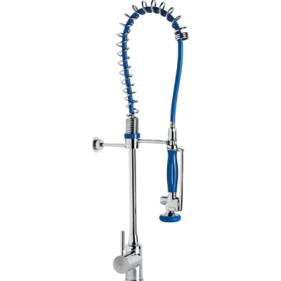 Columna Prelavado Con Monomando Mezclador Flexibles Conectores de 3/8 HI1