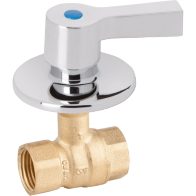 Válvula de Bola Para Embutir Con Manilla y Campana2