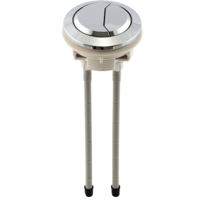 Botón Para Cadena WC Cromado Descarga Dual1