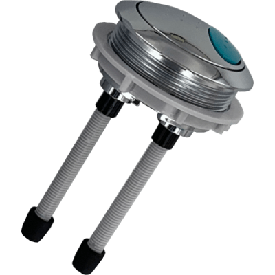 Botón Cromado de 2 Etapa Para Estanque Con Perforación en Tapa Para V. Descarga A24076 One Piece1