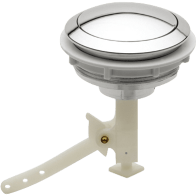 Botón Cromado de 1 Etapa Para Estanque Con Perforación en Tapa Para V. Descarga Estándar Con Flapper1