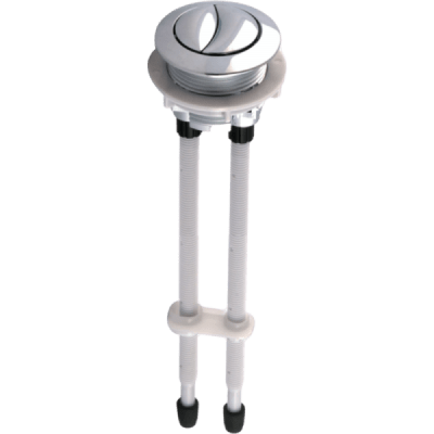 Botón Cromado de 2 Etapa Para Estanque Con Perforación en Tapa Para V. Descarga A240851