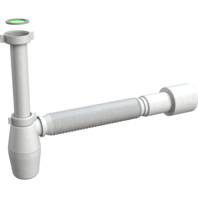 Sifón de Lavaplatos Con Conectores Flexibles, Tuerca de 1 1/2 y Salida Para Ø40/50 mm3