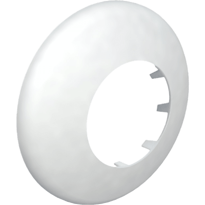 Roseta Baja Plástico PP Blanco de Ø80mm1