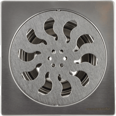 Pileta de Ac. Inox. Para Receptáculos en Obra Con Trampa de Olor y Salida de 1 1/2, 15 x 15 mm1