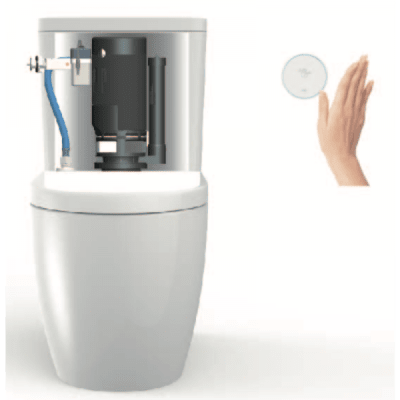 Válvula de Llenado y Descarga WC Accionamiento Sin Contacto Sensor en Muro1