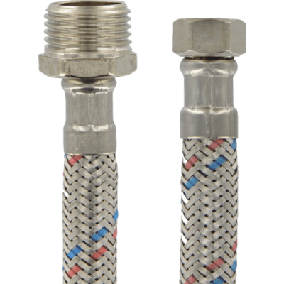 Flexible Para Agua Fría y Caliente 1/2x3/8 HE/HI de Ac. Inox.1