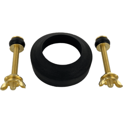 Juego de Pernos y Goma de Sello Para Unir Estanque/Taza de Bronce1