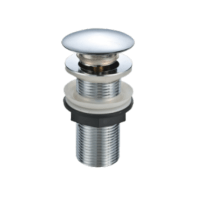 Desagüe Pop Up Para Lavatorio de 1 1/4 Con Tapón de Latón Cromado y Tuerca Plástica1