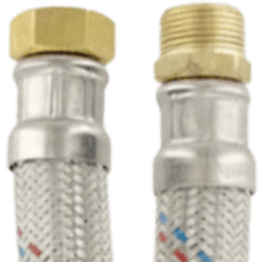 Flexible Fil-Bor de 1 H/M de Ac. Inox.