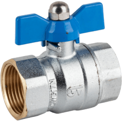 Llave de Bola Manilla Corta PN25 Paso Total